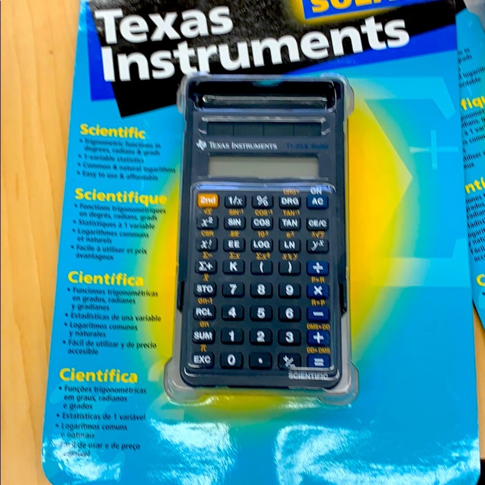 Texas Instrument 25X solar Calculator